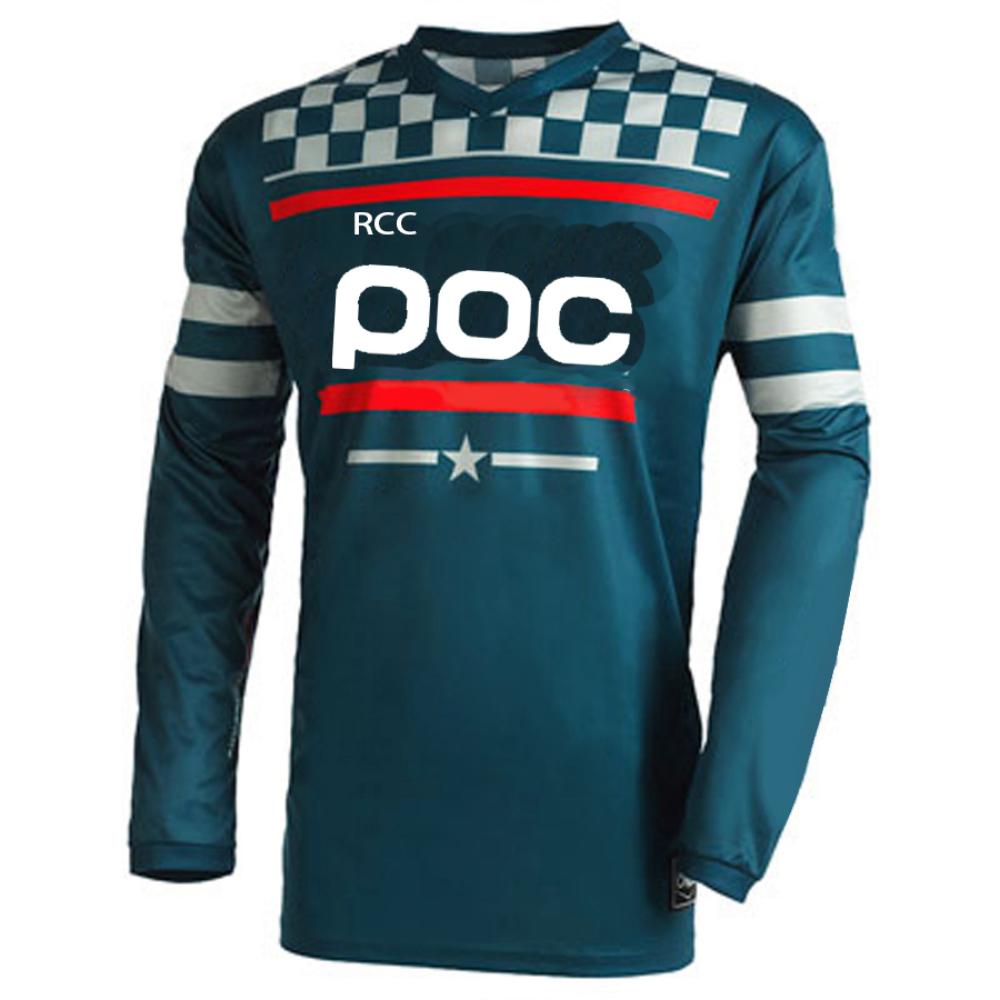 POC Men's Off-road Cycling Jersey Downhil Mountain Bike DH Shirt MX Motorcycle Long Sleeved T-shirt