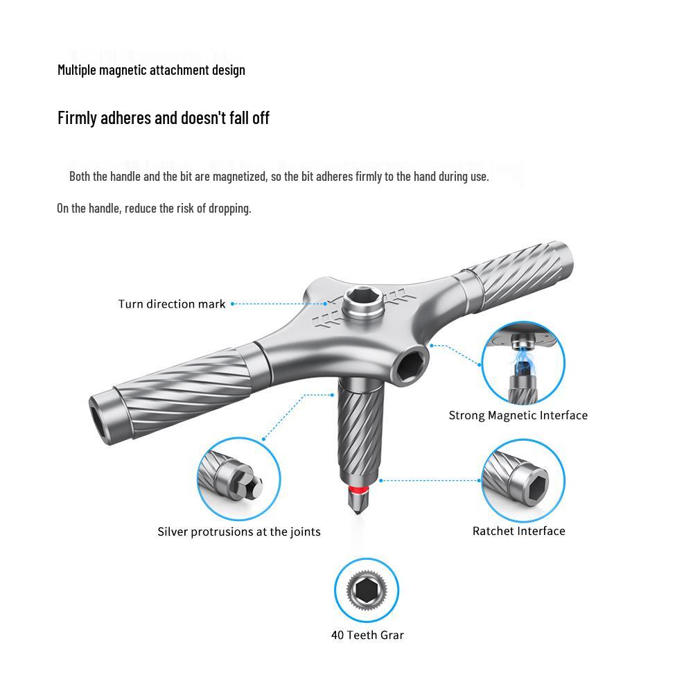 34-in-1 Multi-Function Ratchet Screwdriver Set
