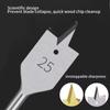 6pcs/1set Natural Color Three Pointed Flat Drill Hexagonal Handle Woodworking Hole Opener Wooden Board Drilling Bit Tool Set