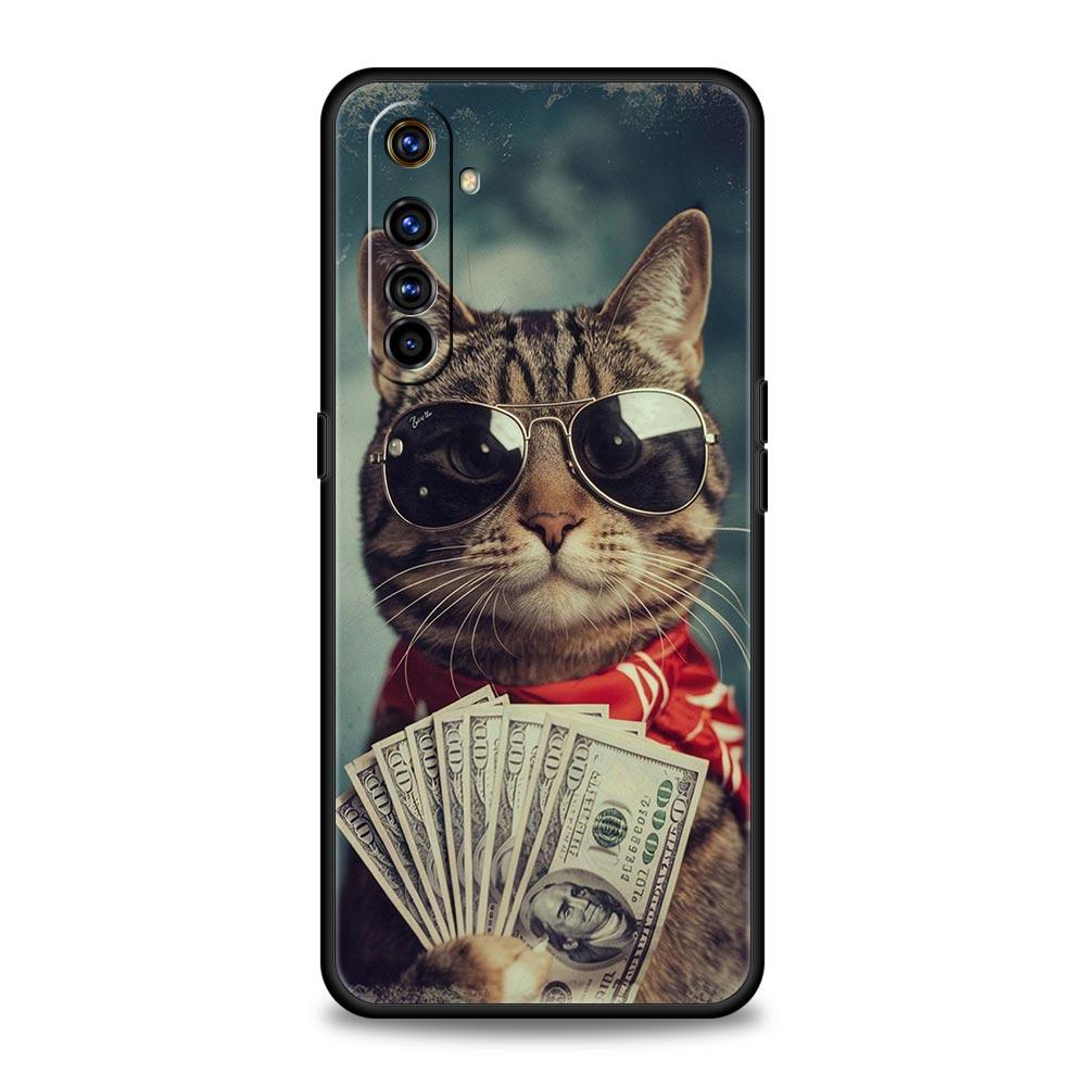 

Soft TPU Case For Realme C67 C63 C55 C53 C25 C21 10 11 12 13 GT 2 3 5 Pro Plus 5G Shockproof Phone Cover Money Cat Fundas Capas Realme C63 4G