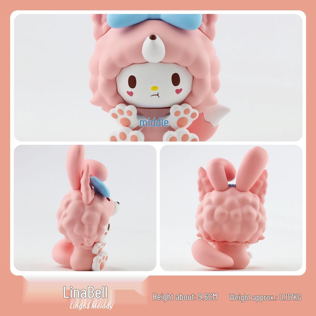 8th Gen Sheep Head Melody Blind Box Figure: Girly Cinnamonroll Kuromi Ornament for Women