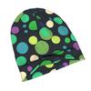 2D Flat Printing Dot Party Classic Knit Hat for Adults Available In Versatile Tones Ideal for Subtle Styling During Cool Days or Relaxed Seasons, 2D F