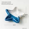 Starfish Seashell Ceramic Jewelry and Storage Tray with Marine Ornament Design