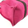 Hermes With Porch Sac De Plage GM Tote Bag Shoulder Bag Canvas pink/Black