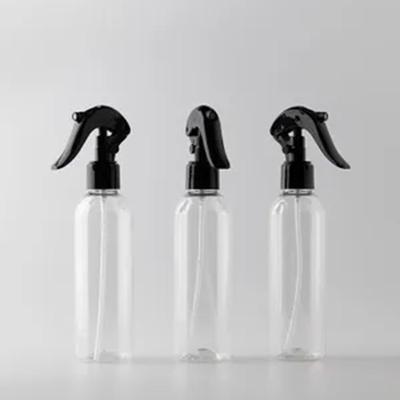 10 Clear + Black Nozzle Round Shoulder Plastic PET Bottle Fine Mist Sprayer Hand-operated Cleaning And Spray Bottle