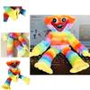 Peluche Huggy Wuggy Arcoíris - Inspirado en el Juego Poppy Playtime Suave Y De Alta Calidad
