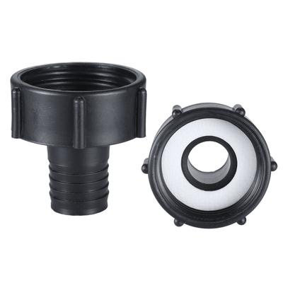 IBC Water Tank Hose Connector Plastic Adapter Screw Cap S60x6 Coarse Thread 3/4", 1", 1-1/4", 1-1/2", 2" 19/25/32/38/50mm Garden