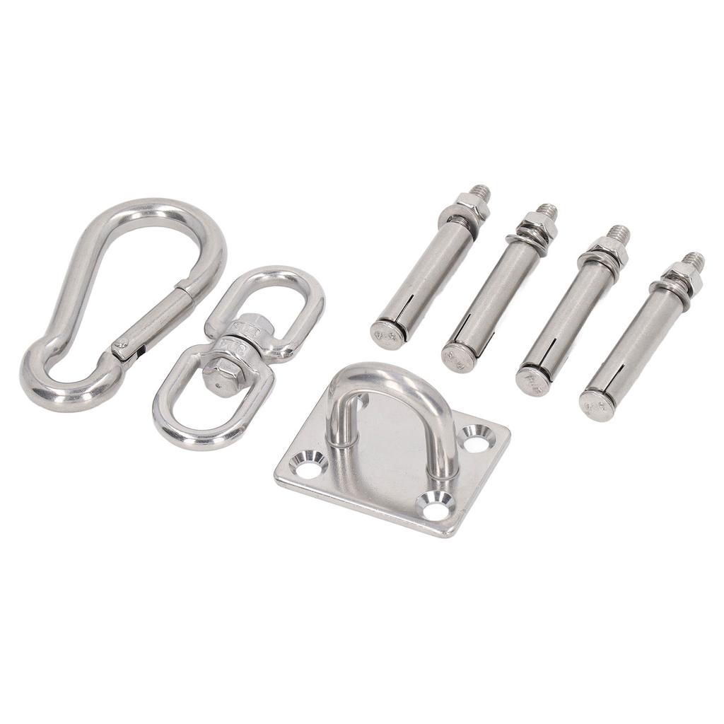 7pcs Sunshade Hardware Kit Stainless Steel Waterproof Sun Shade Sail Fixing Hook Accessories for Garden