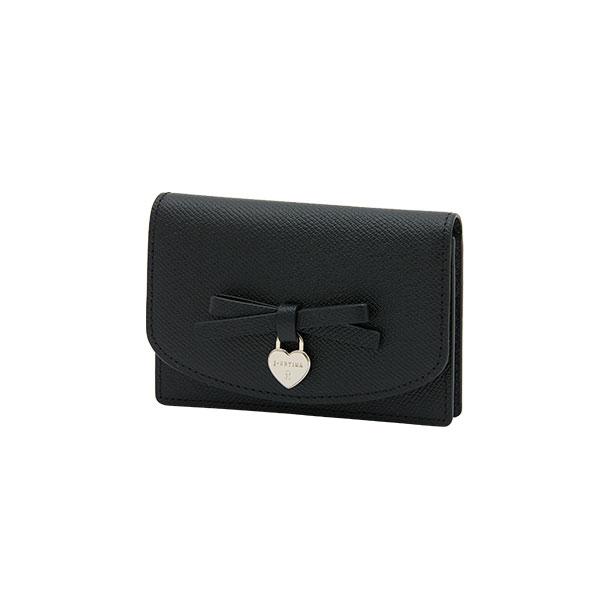 Jestina Jane Ribbon Flap Card Wallet Bk (Jsncsf6Bs746Bk010)