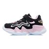 Li-Ning Soft And Comfortable Color Block Sports Shock Absorbing Non-Slip Wear-Resistant Breathable Low-Top Running Shoes Kids sneakers YKNR090-4