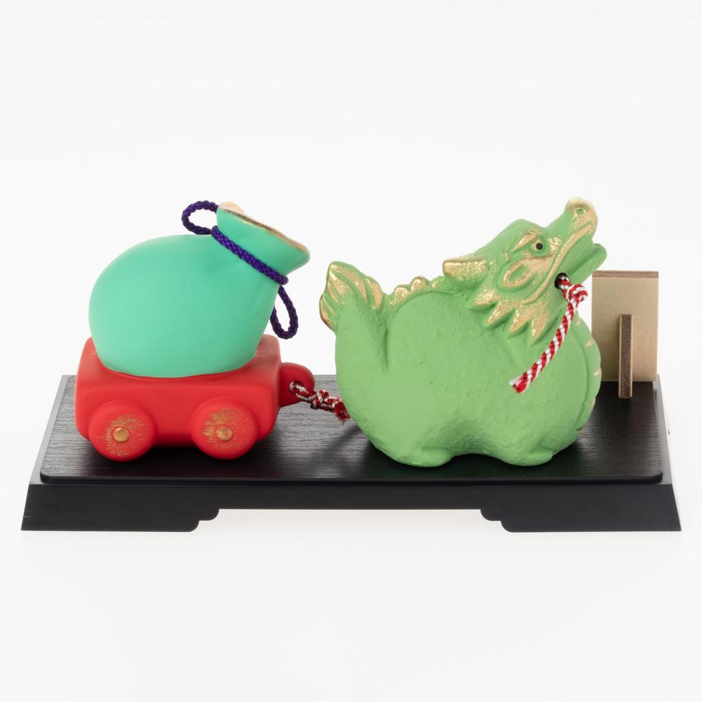 Seto Togei 2024 Zodiac Compact New Good Treasure Bag Pulling Shoho Kiln 122 Figurine, Dragon, Year's Decoration, Luck, Dragon,