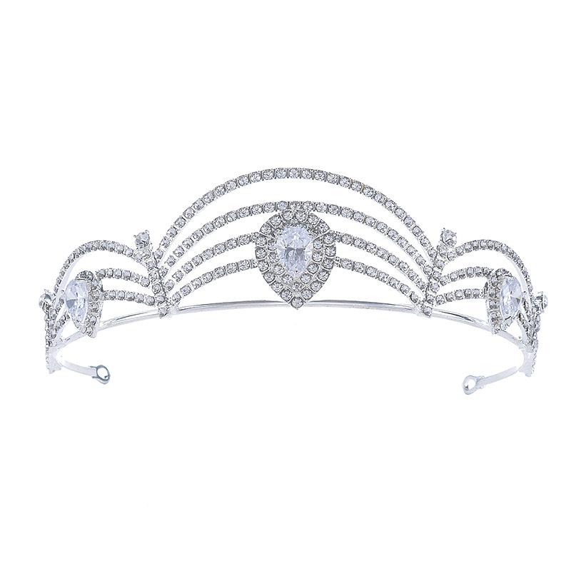 

Цирконовая корона для невесты, корона для волос со стразами, свадебное платье, аксессуары, свадебный головной убор