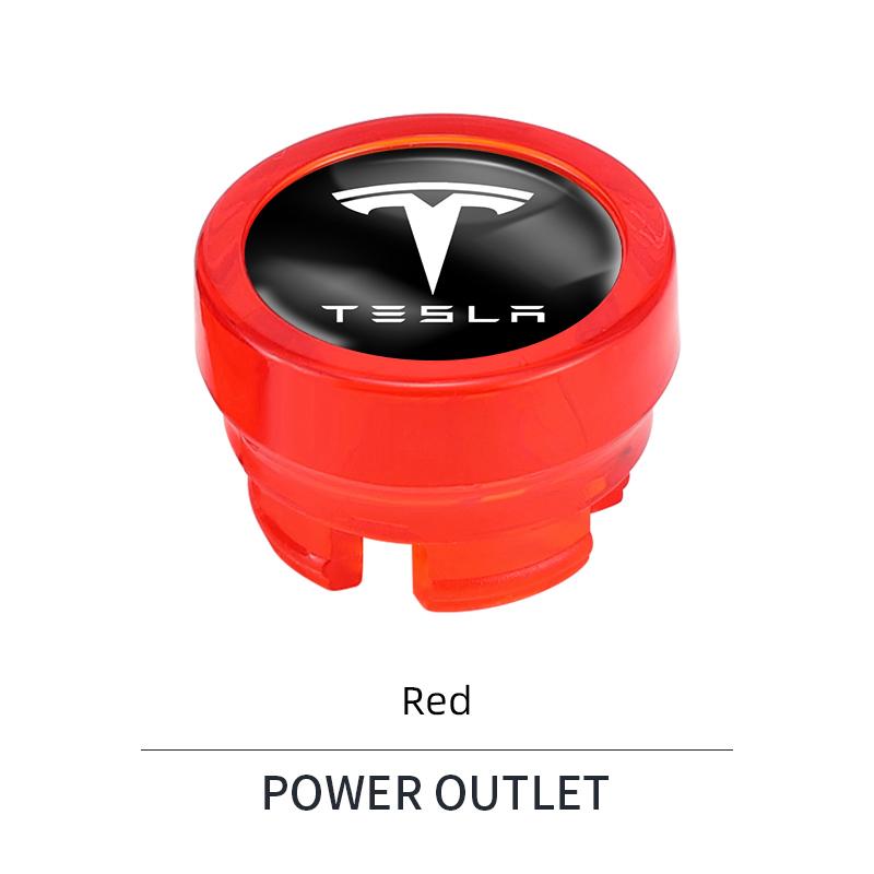 

Car Cigarette Lighter Cover DustProof Decoration Cap For Tesla Model 3 Y S X Cybertruck Juguete Roadster Coil Bonina