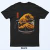 Wielka Fala Kawy Czarny T-shirt