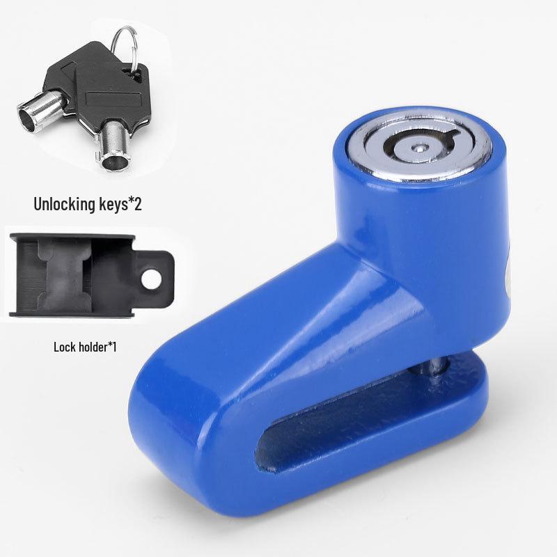 Anti-theft Disc Brake Lock for Mountain Bikes and Motorcycles with Holder