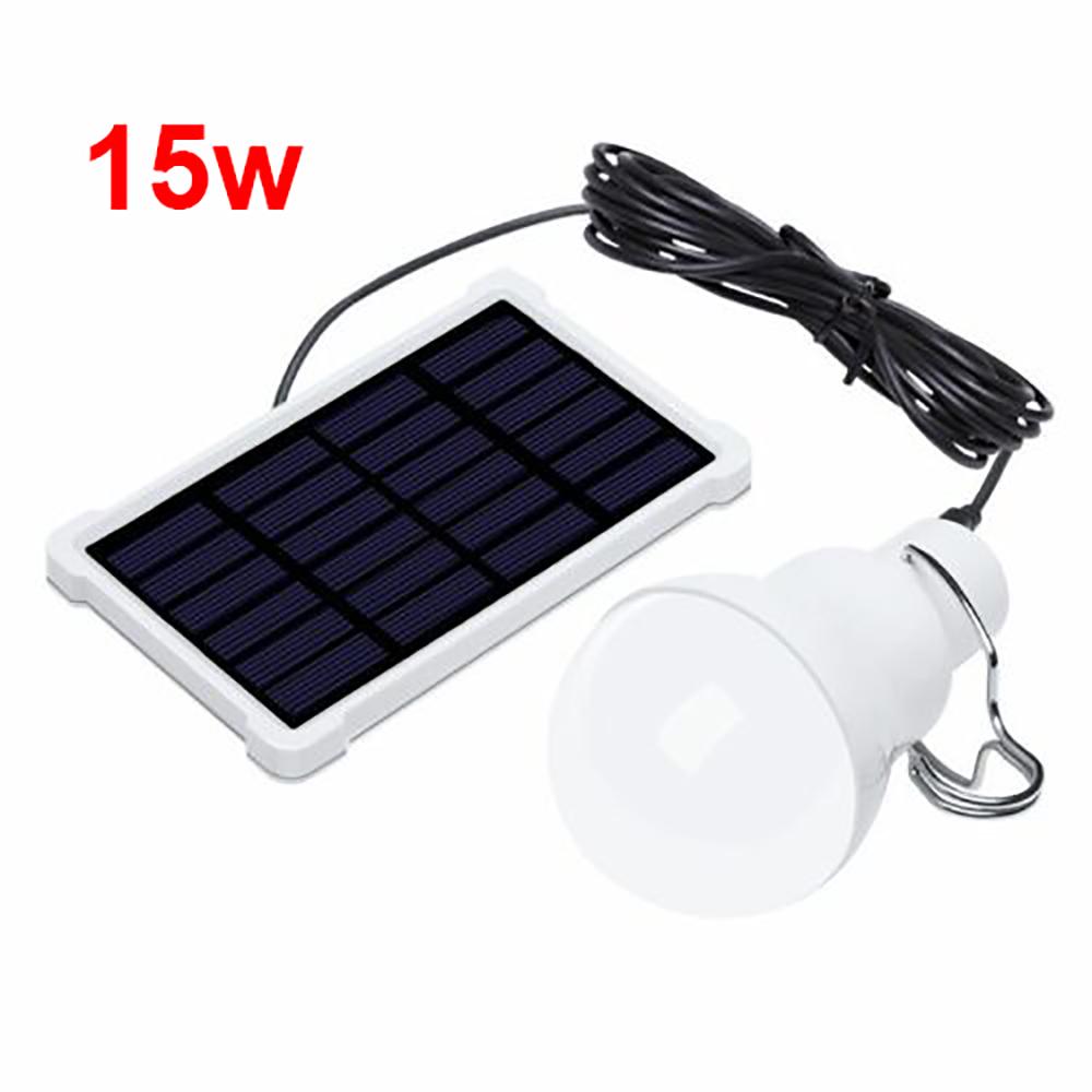 Portable Solar Panel LED Bulb Light Outdoor Emergency 15W Solar Powered Portable LED Lamp for Camping and outdoors