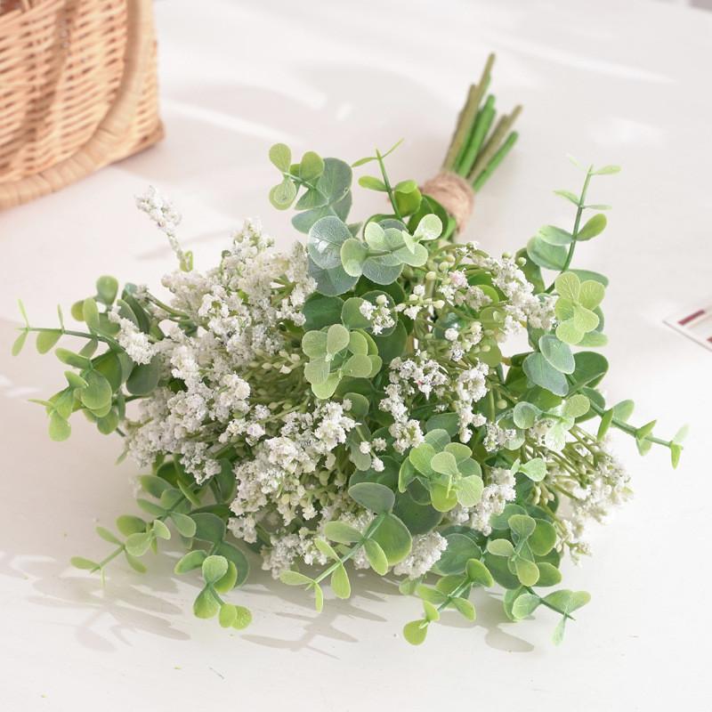 

Искусственное зеленое растение Искусственный эвкалипт с полным небом и звездами Домашний декор для гостиной Витрина