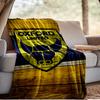 Oxford United Wappen Decke Outdoor Flanelldecke für Camping, Wandern, Gartenpartys, Picknick Zubehör, Geschenk für Familie und Freunde
