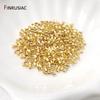 200PCS/lot 2mm/2.5mm 18K Gold Plated Ball Crimp Beads For DIY Jewelry Making Stopper End Beads Wholesale