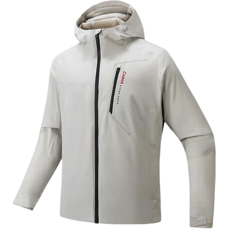 

Anta Versatile Letter Zipper Hooded Down Jacket Men outerwear 152547942-1 3XL