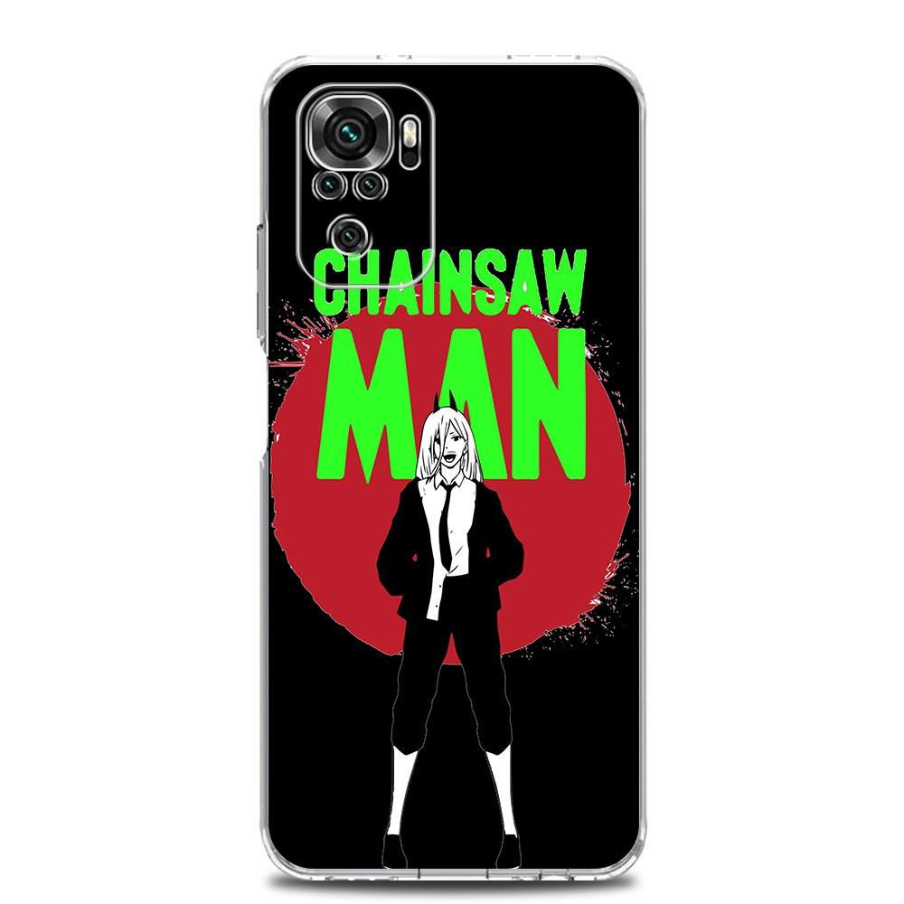 Anime Denji Chainsaw Man Makima Pouzdro na telefon Pro Xiaomi Redmi Note 12 11 9S 9 8 10 Pro Plus 7 8T 9C 9A 8A K40 Herní Průhledný Kryt
