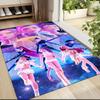 Galactic Fashion Models Carpet Rug Soft Washable Antislip Home Living Room Sofa Mats Personalized Christmas Rug