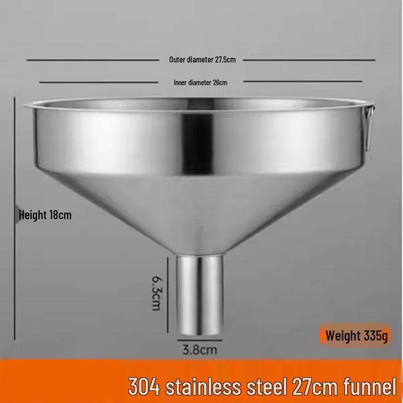 304 Stainless Steel Large Funnel with Filters