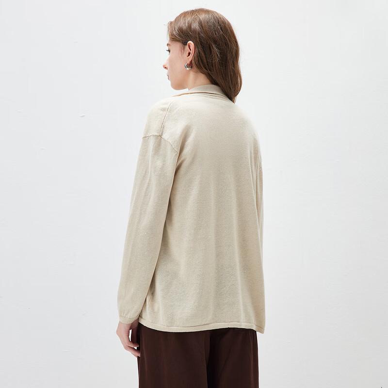 Women's Linen Blend Knit Blazer Jacket