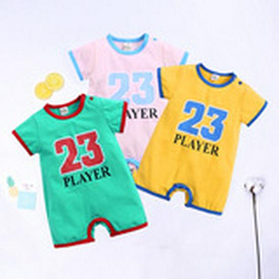 Infant Bunny Ear Jumpsuit - Summer Short Sleeve Romper for Babies and Toddlers