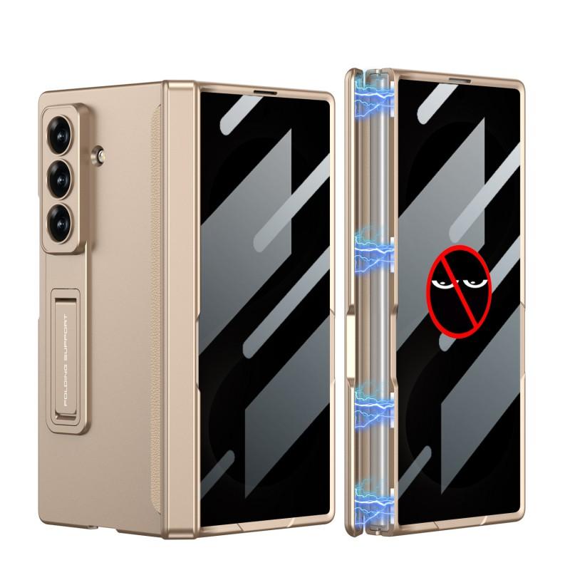 Magnetic Snap-On Case Galaxy Z Fold 8 Ultra With Privacy Screen Kickstand Full Coverage PC Shell