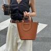 [haute couture] Pig nose vegetable basket bag high texture first layer TC cowhide portable bucket bag fashionable genuine leather women's bag