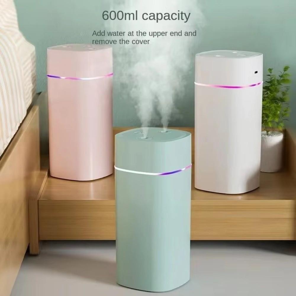 Dual Nozzle Mini Humidifier Large Capacity Silent Oil Diffuser Desktop Home Bedroom