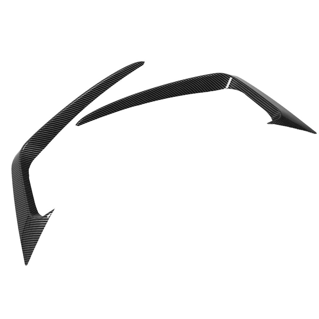 2PCS Front Bumper Side Vent Splitter Left Right Wear Resistant Bumper Spoiler Trim for Fiesta ST MK6 2012 To 2017