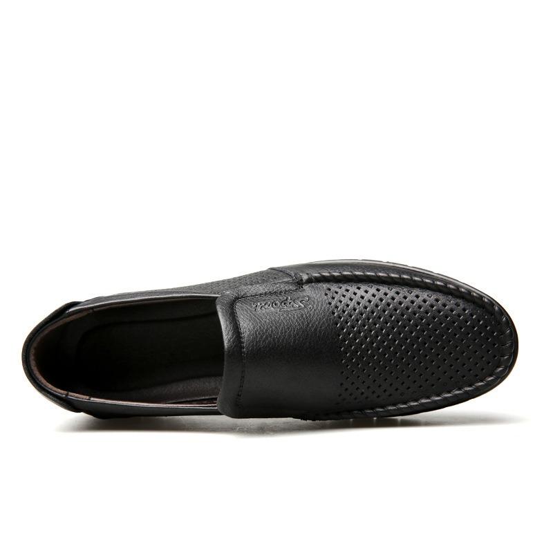 First layer cowhide sandals men's breathable foot cover genuine leather men's shoes casual versatile soft sole medium old dad shoes