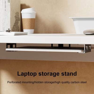 3Pcs Under-Desk Laptop Storage Mount Strong Load-bearing High Stability Easy Installation Laptop Holder Notebook Storage Organizer