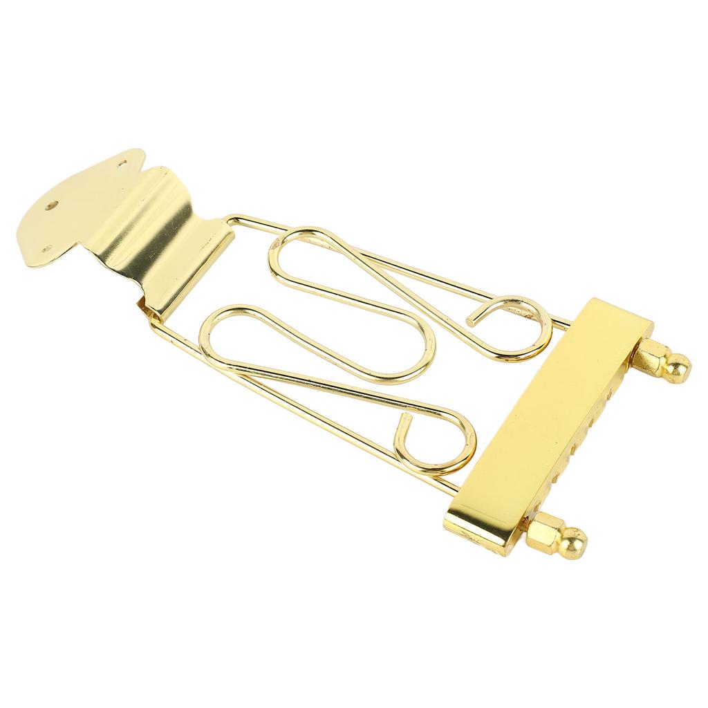 Bass Bridge Tailpiece Zinc Alloy 6 String Electric Bass Bridge Tailpiece Replacement Gold