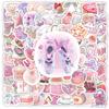 100Pcs/Set Baby Pink Dazzling Art Mini Stickers DIY Fashion Decals Stickers
