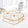 Divided Serving Platter Dried Fruit Tray Fashion Snack Bowls Nut and Candy Tray Nuts Plate for Dining Table Wedding Desktop