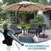 Outdoor Umbrella Crank Replacement Anti-Slip Hand Crank with Cord for Patio, Garden, Poolside, Balcony Parasol Replacement Part