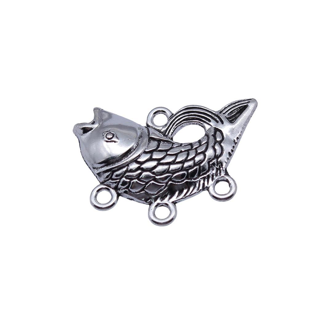 Chinese Pavilion Charm Connectors Character Animal Ethnic Style Findings For DIY Jewelry