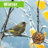4Pcs Metal Suet Ball Bird Feeder Set with Hanging Chain Squirrel Proof Bird Feeders for Outdoor Garden Hummingbird Feeders