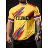 New Summer Men's Fashion T-shirt Personality Simple Pattern Printed Men's T-shirt Top