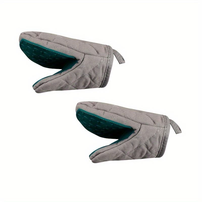 2pcs Heat-Resistant Silicone Trivets with Cotton Cover,Heat-Resistant Kitchen Mats - Non-Slip Microwave Safe Accessories