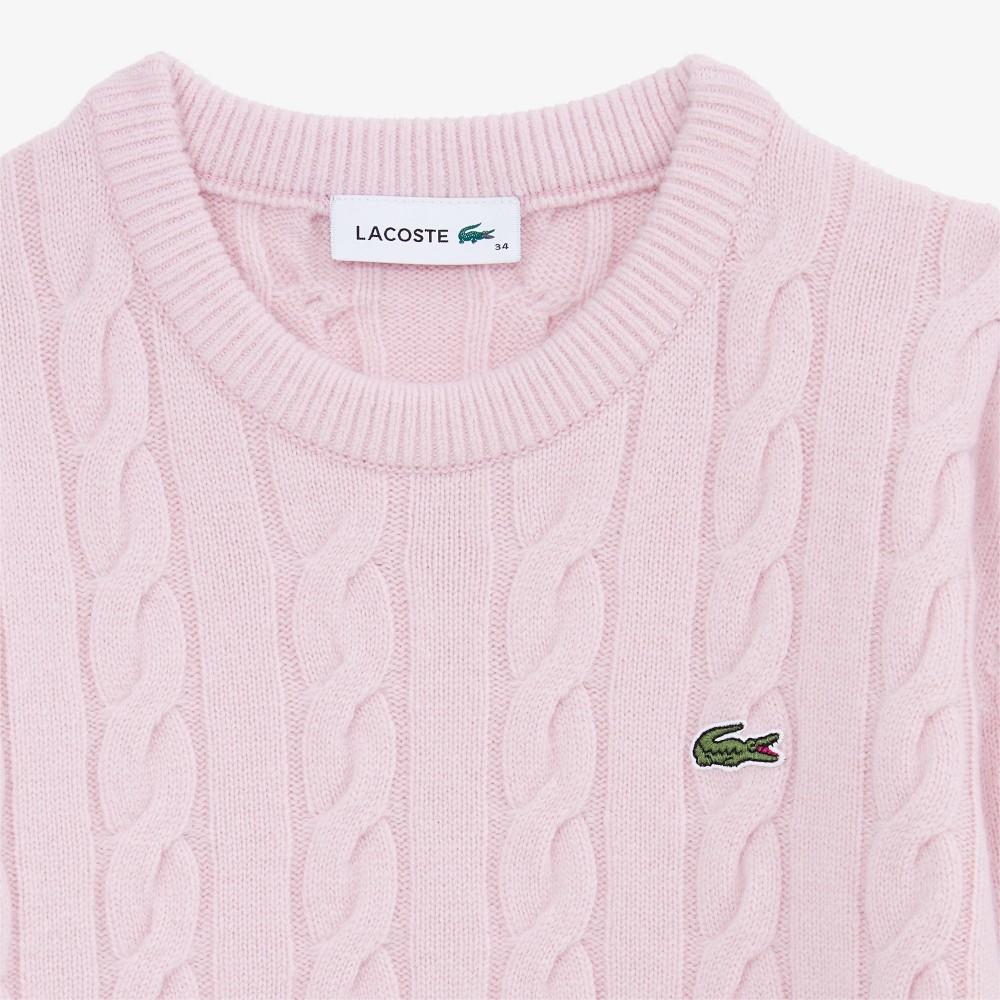[lacoste] Women's Cable Crewneck Sweater AF083E-55NADY