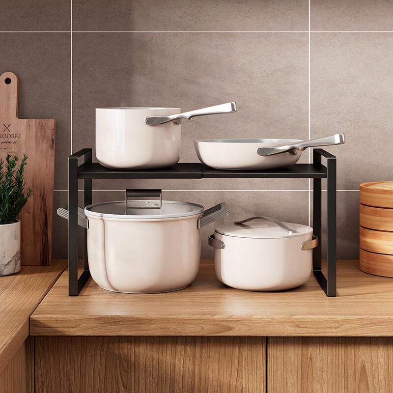 Adjustable Carbon Steel Kitchen Storage Rack