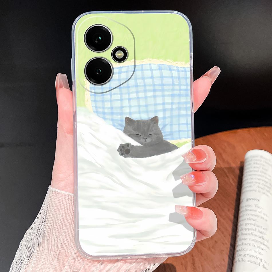 For Honor 400 Pro / 400 Lite / 400 Smart Case Cupid-Angel Soft Clear Slim Silicone Anti Drop Phone Back Covers For Honor400 5G
