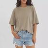 European & American Plus-Size Loose Short Sleeve Women's Round Neck T-Shirt - Spring & Summer Style