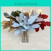 Leaves Flocking Cloth Wedding Bouquet Photography Styling Props Decor Home