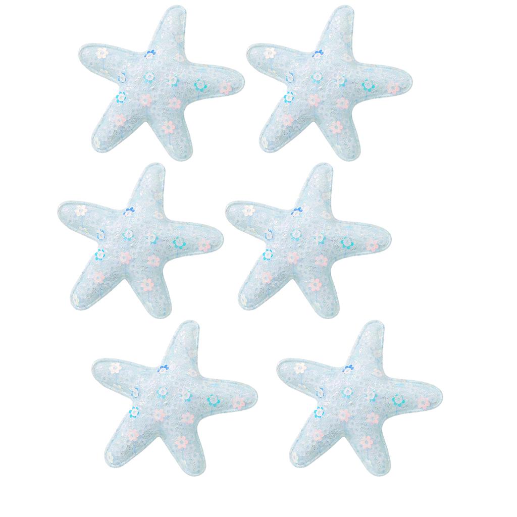 6pcs Glitter Star Hair Clips for Girls Sequins Barrettes Metal Hairpins for Baby Toddlers Alligator Clips Hair Accessories