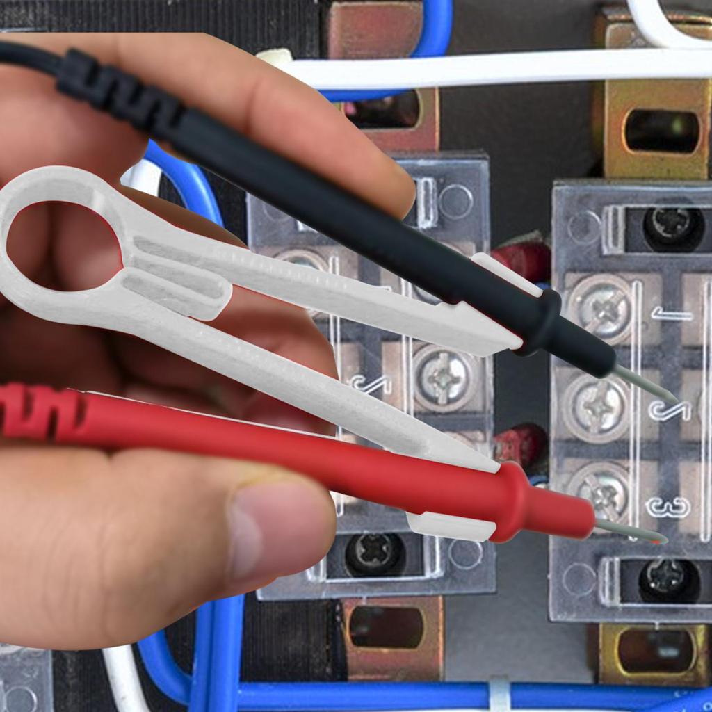 ABS Multimeter Probe Holder Test Meter Probes Clamping Tool Electrical Testing Power Supplies Ergonomic Repairing Accessories